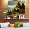 Designart - Beautiful Sunrise in the farm - Landscape Canvas Art Print